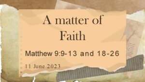 text image - a matter of faith